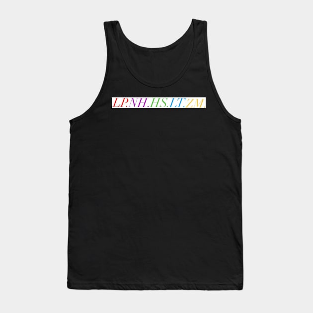Rainbow names repeat pattern design Tank Top by BlossomShop